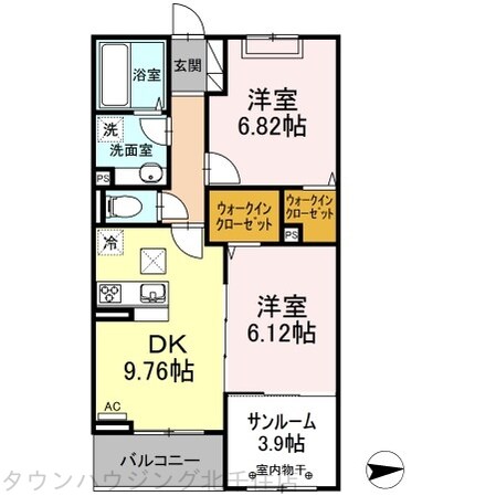 Ark Bliss六町の物件間取画像